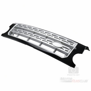 Front Upper Grille Silver Black Fit For Compatible With Land Rover LR3 Discovery 2005-2009