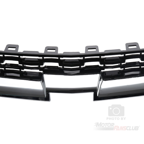 Front Upper Radiator Grille Fit For Compatible With Chevrolet Malibu 2014 2015 Chrome