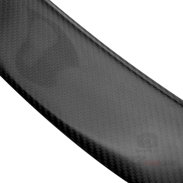 Rear Trunk Spoiler Lip Wing Fit for Compatible with Infiniti Q60 Q60S 2017 2018 2019 2020 (Real Carbon Fiber)