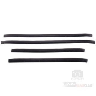 4Pcs Lower Door Seal Weatherstrip Rubber Felt Trim Fit for Compatible with Ford F250 F350 F450 F550 Super Duty Crew Cab 1999-2016 Replace for F81Z-2520758-AA 1C3Z-26253A24-A