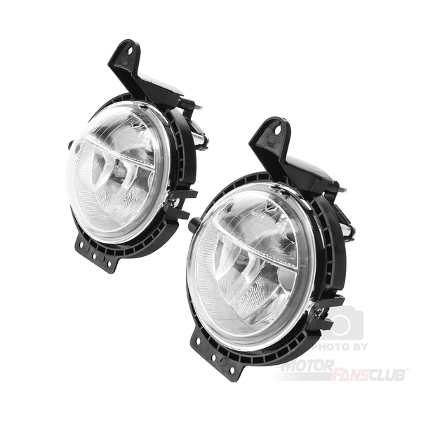 2PCS Front Bumper Fog Light Driving Lamp Fit for Compatible with Mini Cooper R56 2007-2015 and Mini Clubman 2006-2013 Fog lamps Clear Lens A Pair