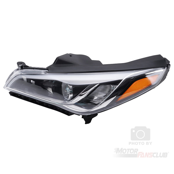 Headlight Replacement Fit for Compatible with Hyundai Sonata 2015-2017 Halogen (Left Driver Side)