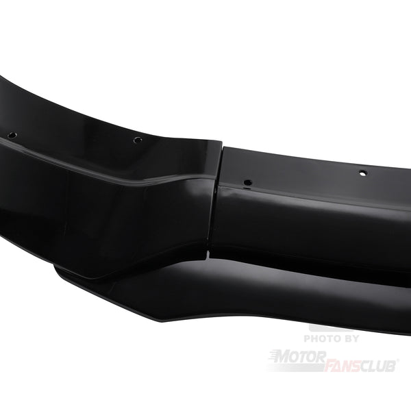 4pcs Front Bumper Lip Splitter fit for compatible with Dodge Charger SRT 2015-2020 V3 Style Trim Protection Splitter Spoiler, Gloss Black