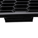 Front Grill Bumper Grille fit for compatible with Ford Focus 2015-2018 ABS Gloss Black Honeycomb