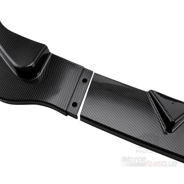 3pcs Front Bumper Lip fit for compatible with Infiniti Q50 2014-2017 Base Model Splitter Trim Protection Spoiler, Carbon Fiber Style