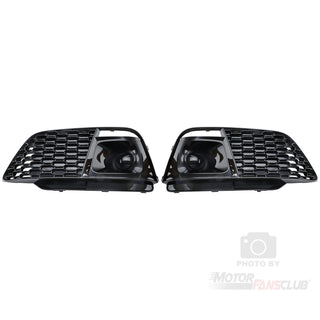 Front Honeycomb Fog Lamp Grilles Cover Fit For Compatible With Audi Q5 SQ5 RSQ5 2018 2019