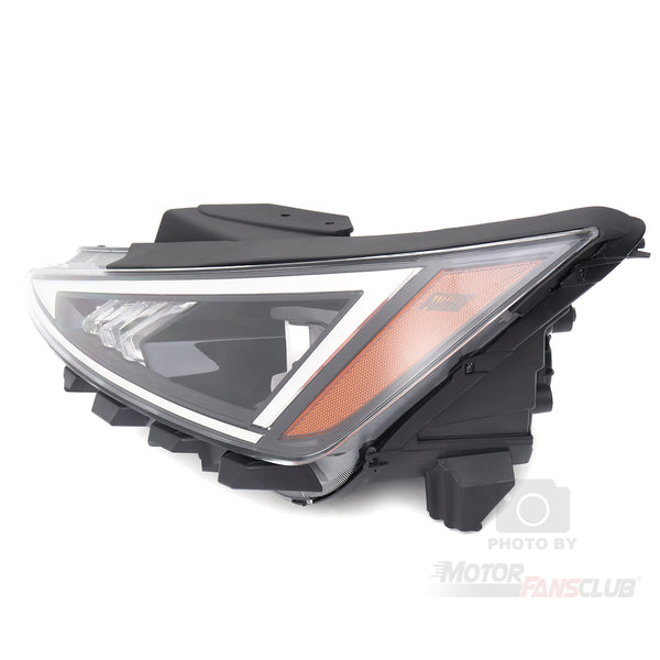 Front Headlight Assembly Fit for Compatible with Hyundai Elantra Sedan 2019-2020 Halogen Headlamp Replacement Clear Lens Right Passenger Side