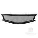 Front bumper Grille Real Carbon Fiber Upper Center Grill Fit for Compatible with Infiniti G G37 Skyline Sedan 4 Door 2010-2014 Mesh